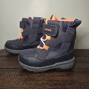 TODDLER BOY'S CARTER'S NAVY SNOW BOOTS 8 SHOES